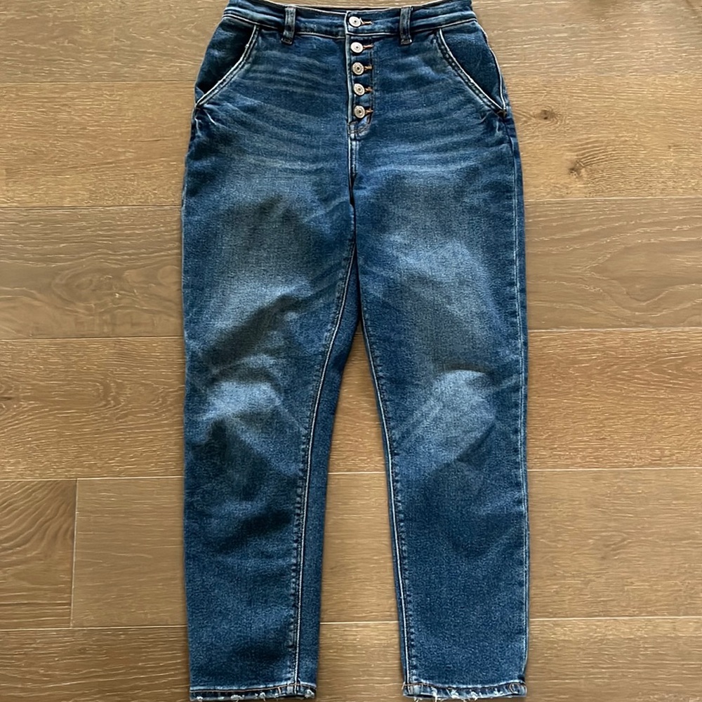 American Eagle Stretch Mom Jeans size 0 Short inseam